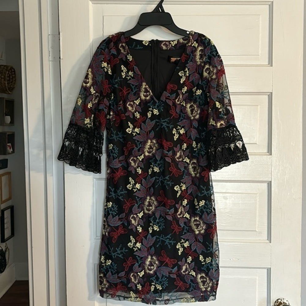 Alexia Admor Embroidered Floral Dress